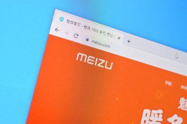 Pc, url - meizu.com 'da meizu web sitesinin ana sayfası.