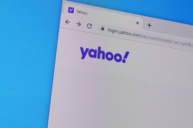 Yahoo web sitesinin ana sayfası Pc, url - yahoo.com.