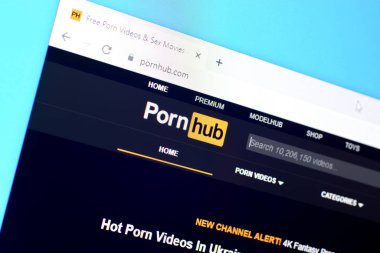 Pc, url - pornhub.com 'da pornhub web sitesinin ana sayfası.