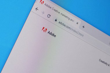 Pc, url - adobe.com 'da adobe web sitesinin anasayfası.