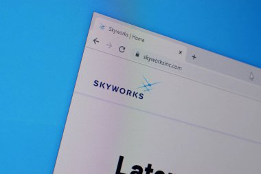 Skyworks Inc. 'nin web sitesinin ana sayfası - Skyworksinc.com.