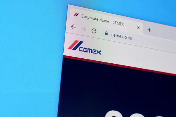 Homepage der cemex-Webseite auf dem PC-Bildschirm, url - cemex.com. — Stockfoto