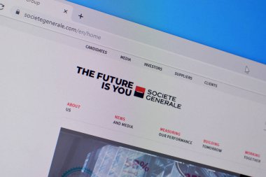 Pc, url - societegenerale.com 'da Societe generale web sitesinin ana sayfası.