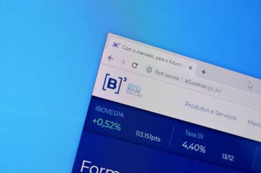 Pc, URL - b3.com.br üzerindeki b3 web sitesinin ana sayfası.