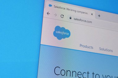 Satış gücü web sitesinin ana sayfası PC, URL - satışlar