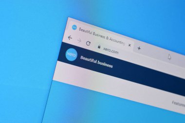 Xero web sitesinin ana sayfası Pc, URL - Xero.com.
