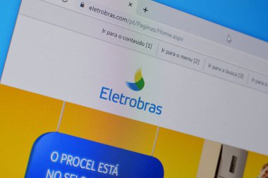 Pc, url - eletrobras.com 'da Eletrobras web sitesinin ana sayfası.