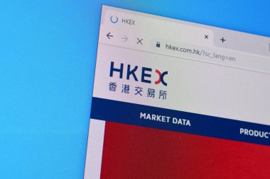 hkex web sitesinin web sayfası Pc, URL - hkex.com.hk