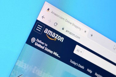 Amazon web sitesinin ana sayfası Pc, url - amazon.co