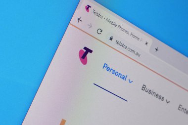 Telstra web sitesinin ana sayfası PC, url - telstra.
