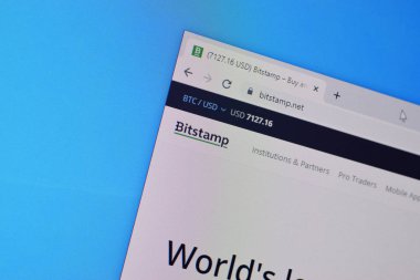 Pc, URL - bitstamp.net üzerindeki bitstamp web sitesinin ana sayfası.