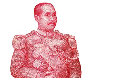 Chulalongkorn 'un portresi, Kral V. Rama Chakri Hanedanı altında Siyam' ın beşinci hükümdarı.