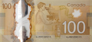 Discovery of insulin into diabetes treatment from Canada 100 Dollars 2011 Polymer Banknotes clipart