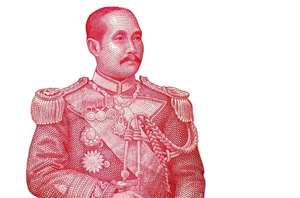 Retrato de Chulalongkorn, rey Rama V quinto monarca de Siam bajo la Casa de Chakri — Foto de Stock