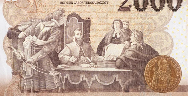 Gabor Bethlen, Madarasz Viktor 'un Macar 2000 Forints 2013 Banknote' taki fotoğraflarından biri. — Stok fotoğraf