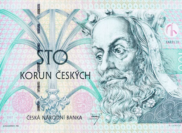 Kral Karel IV veya Charles IV Çek Cumhuriyeti 'nden Bohemya' nın ilk kralı 100 Korun