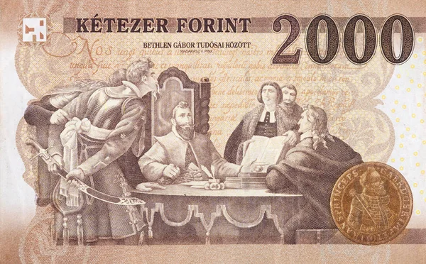 Gabor Bethlen, Madarasz Viktor 'un Macar 2000 Forints 2013 Banknote' taki fotoğraflarından biri. — Stok fotoğraf
