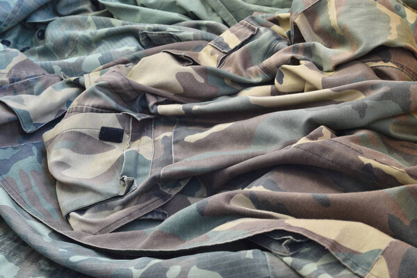 Текстура фона камуфляжа как фон для военных и военных проектов
