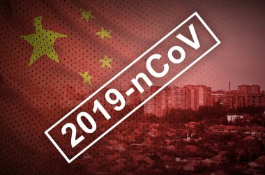 2019-Ncov Novel Corona virüs konsepti. Wuhan şehrinden solunum sendromu. Çin enfeksiyonu