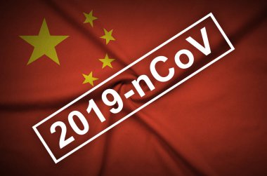 2019-Ncov Novel Corona virüs konsepti. Wuhan şehrinden solunum sendromu. Çin enfeksiyonu