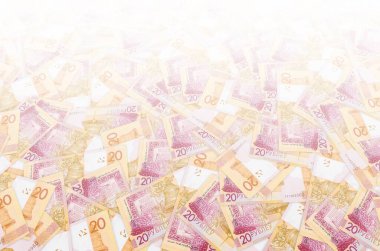 Yeni Belarus para kalıbı. 20 ruble. 2009 yılında Beyaz Rusya 'daki banknotlardan sonra geliştirilmiştir.