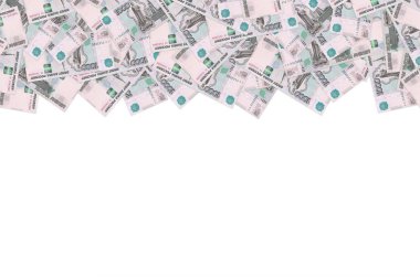 Rus 1000 rublelik banknot. Makro fatura kalıbı.