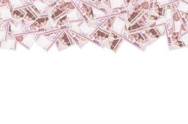 Macaristan 'daki bir Sarospatki Var binası. Forint 1993 Banknote modeli.