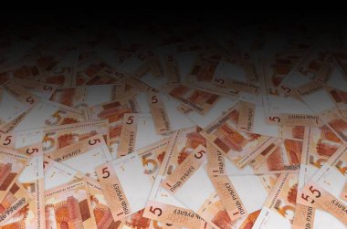 Kamenets Kulesi Kamyenyet 'te Belarus 5 Rubleu banknot deseni 2009