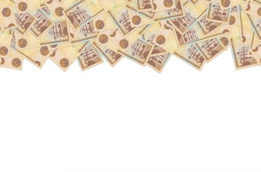 Panteon Nacional binası eski 20 peso banknotla resmedildi Dominik Cumhuriyeti parası