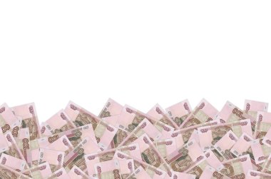 Rus 100 rublelik banknot, yakın çekim makro fatura deseni