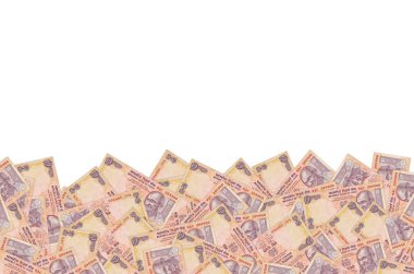 Hindistan bankasında Mahatma Gandi 'nin yüzü 10 rupi. Hindistan Ulusal Para Birimi 10 Rupi