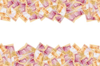 Yeni Belarus para kalıbı. 20 ruble. 2009 yılında Beyaz Rusya 'daki banknotlardan sonra geliştirilmiştir.