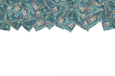 Dextre ve canadarm2 Kanada 'da 5 Dolar 2013 Polymer Banknote deseni