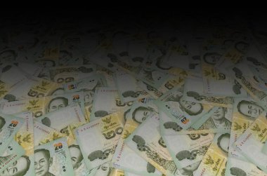 Kral Bhumibol Adulyadej 20 Baht Tayland para faturasını kapatıyor.