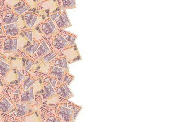 Hindistan bankasında Mahatma Gandi 'nin yüzü 10 rupi. Hindistan Ulusal Para Birimi 10 Rupi