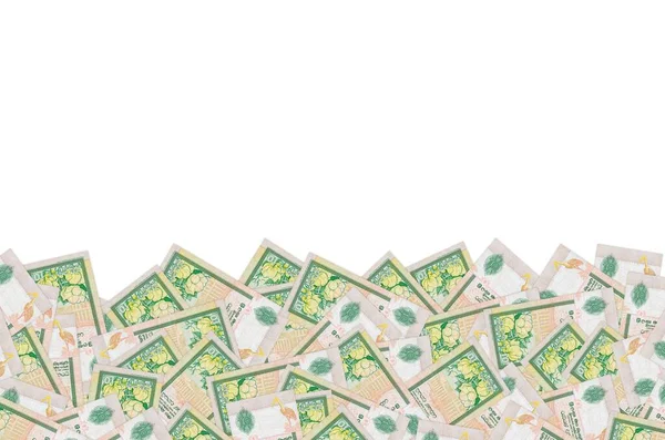 10 sri-lankische Rupien Geldschein farbiges Banknotenmuster — Stockfoto
