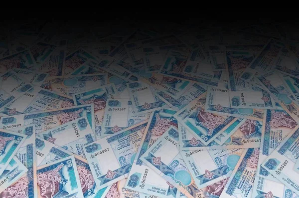 50 rupie dello Sri Lanka disegno di legge soldi. Valuta nazionale dello Sri Lanka — Foto Stock