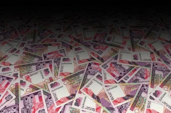 Wzór banknotu 20 rupii ze Sri Lanki jest walutą krajową Sri Lanki — Zdjęcie stockowe