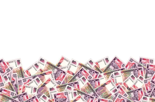 Padrão de 20 notas de rúpias do Sri Lanka é moeda nacional do Sri Lanka — Fotografia de Stock