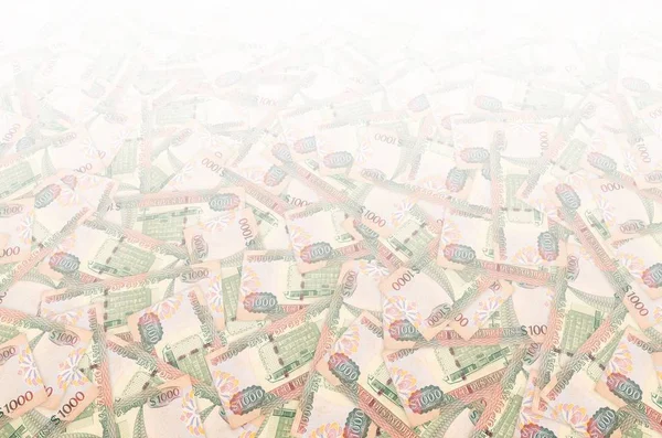 部分棕色圭亚那1000美元钞票图案 — 图库照片