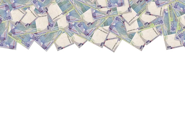 Pulau Maitara Dan Tidore о банкноте Индонезии 1000 рупий, бывшая валюта Индонезии — стоковое фото