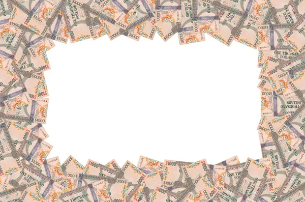 Part of brown Guyana 1000 dollars Banknote pattern — Stock Photo, Image