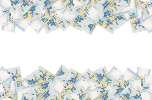 Visegrad Koninklijke Fontein op Hongarije 1000 Forint 2006 Bankbiljet patroon — Stockfoto