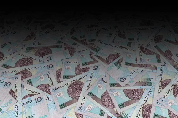 Kolorowy banknot 10 zł Polski banknot walutowy — Zdjęcie stockowe