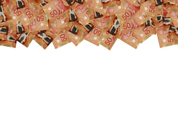 William lyon mackenzie king portrait auf kanada 50 dollar 2012 polymer-banknotenmuster — Stockfoto