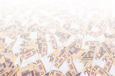 Yeni Belarus para kalıbı. 20 ruble. 2009 yılında Beyaz Rusya 'daki banknotlardan sonra geliştirilmiştir.