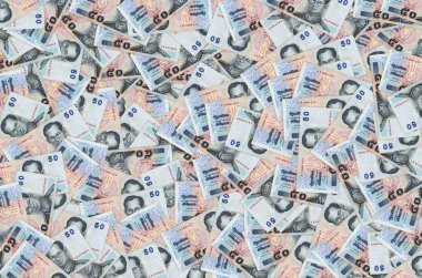 Kral Bhumibol Adulyadej 'in 50 Baht Tayland para faturası.