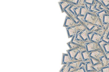 Eski mavi Ukrayna 5 Hryvnia banknotundan Subbotov köyündeki kilise 1992 Banknote