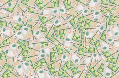 10 Sri Lanka rupisi. Para faturası. Renkli banknot modeli.