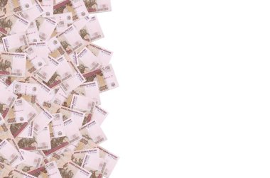 Rus 100 rublelik banknot, yakın çekim makro fatura deseni